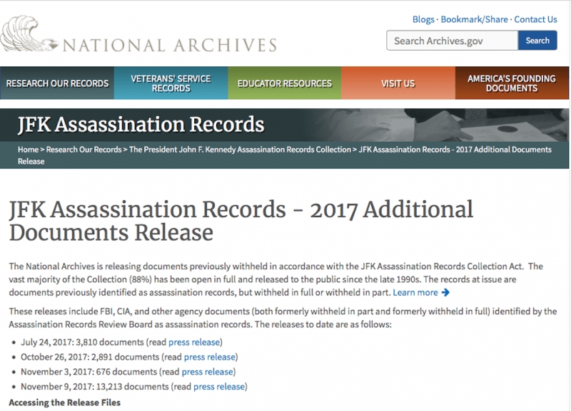 The Newly Declassified JFK Assassination Files